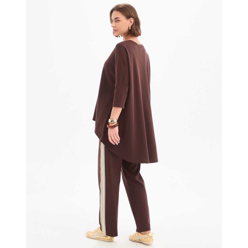TIRELLI Stripe Front 3/4 Sleeve Tee image number 1